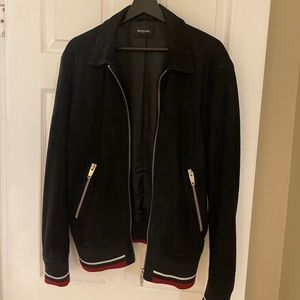 Goat Leather Bomber Jacket